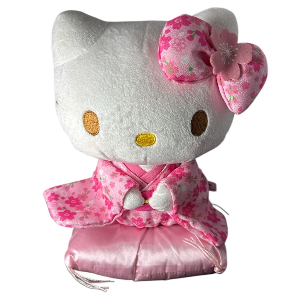 Sanrio Hello Kitty Plush sakura Cat Pose Pink  9 In